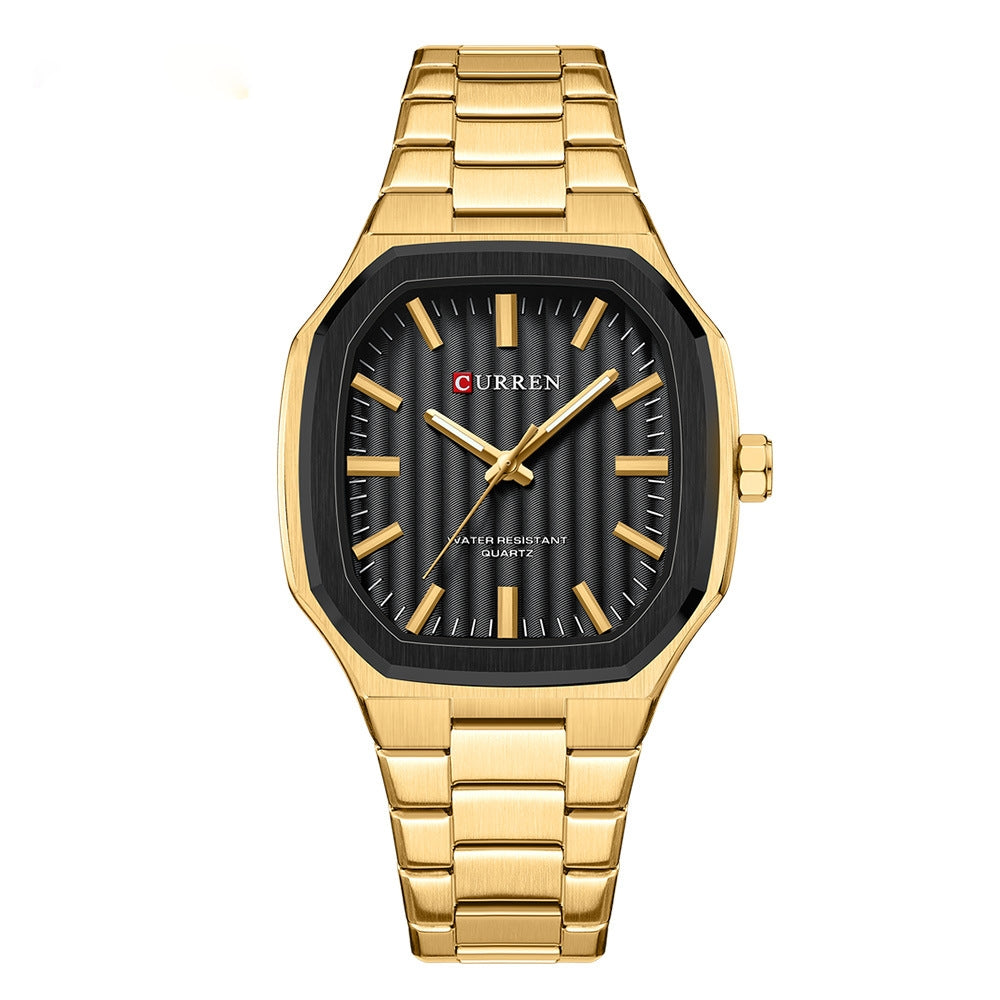 Curren 8458 men's stainless steel quartz watch