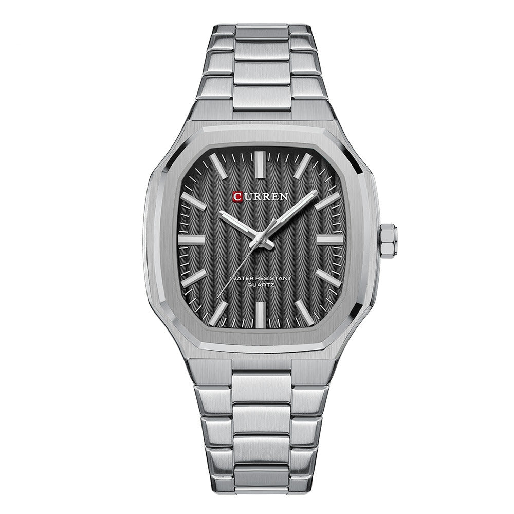 Curren 8458 men's stainless steel quartz watch