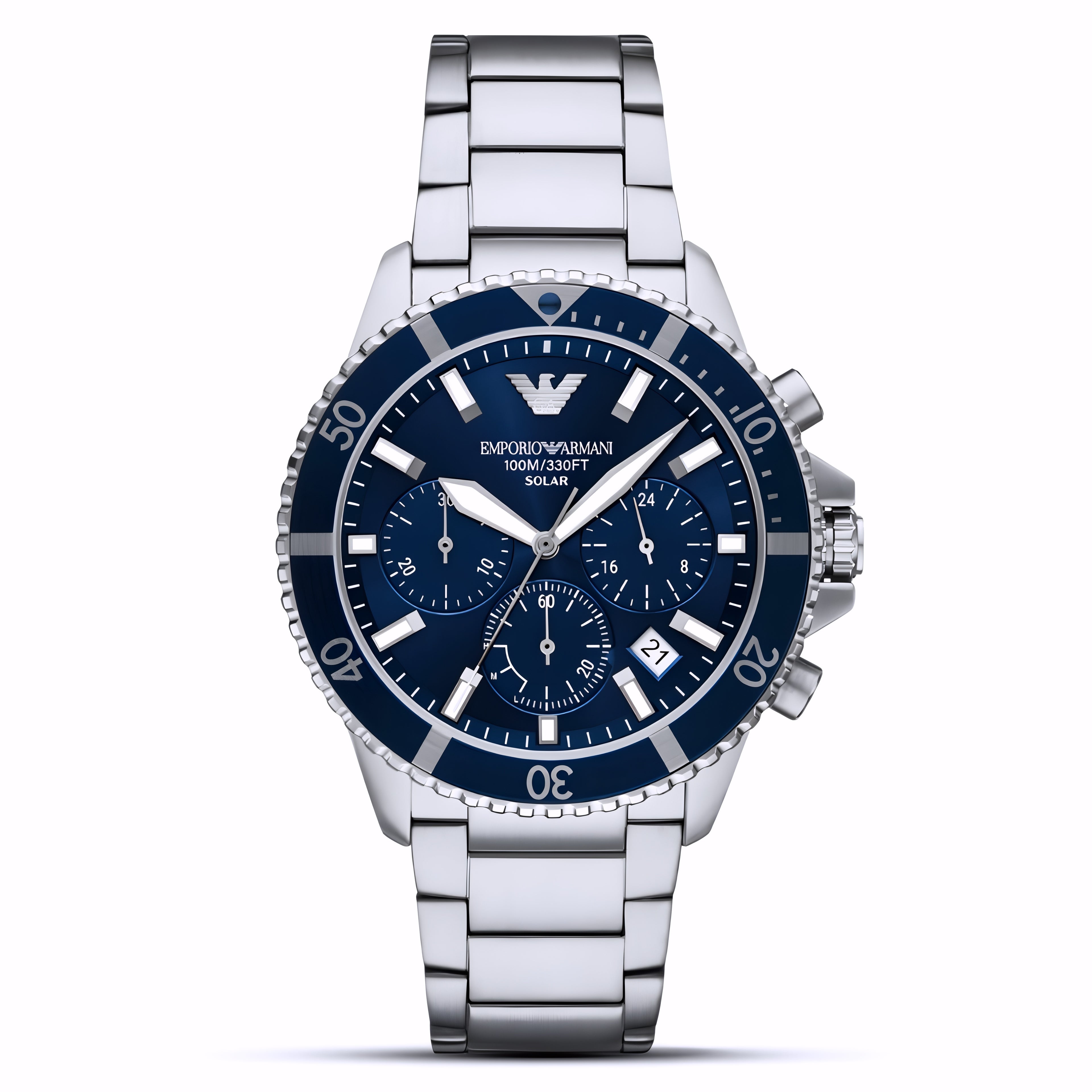 Emporio Armani World Explorer solar-powered chronograph watch