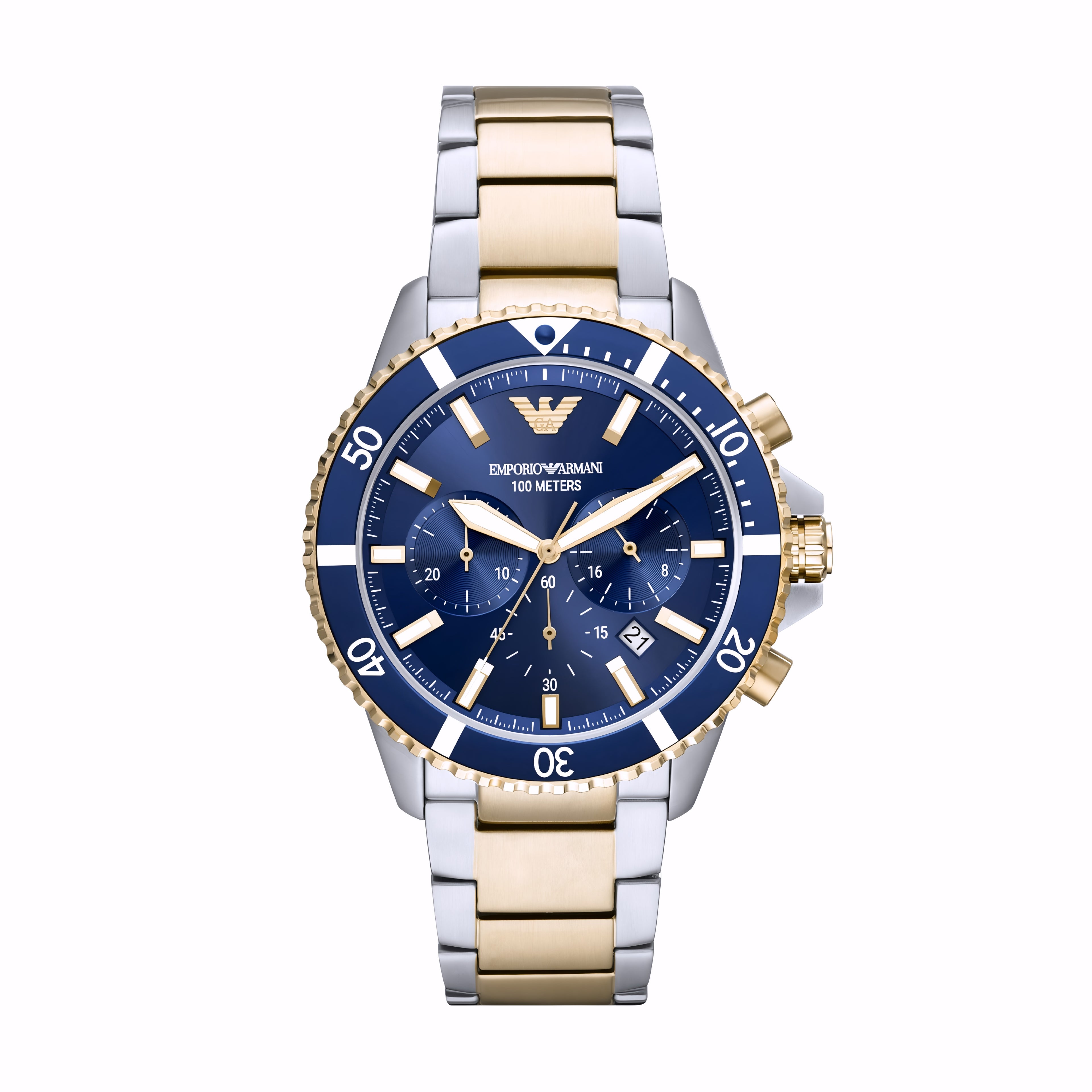 Emporio Armani World Explorer solar-powered chronograph watch