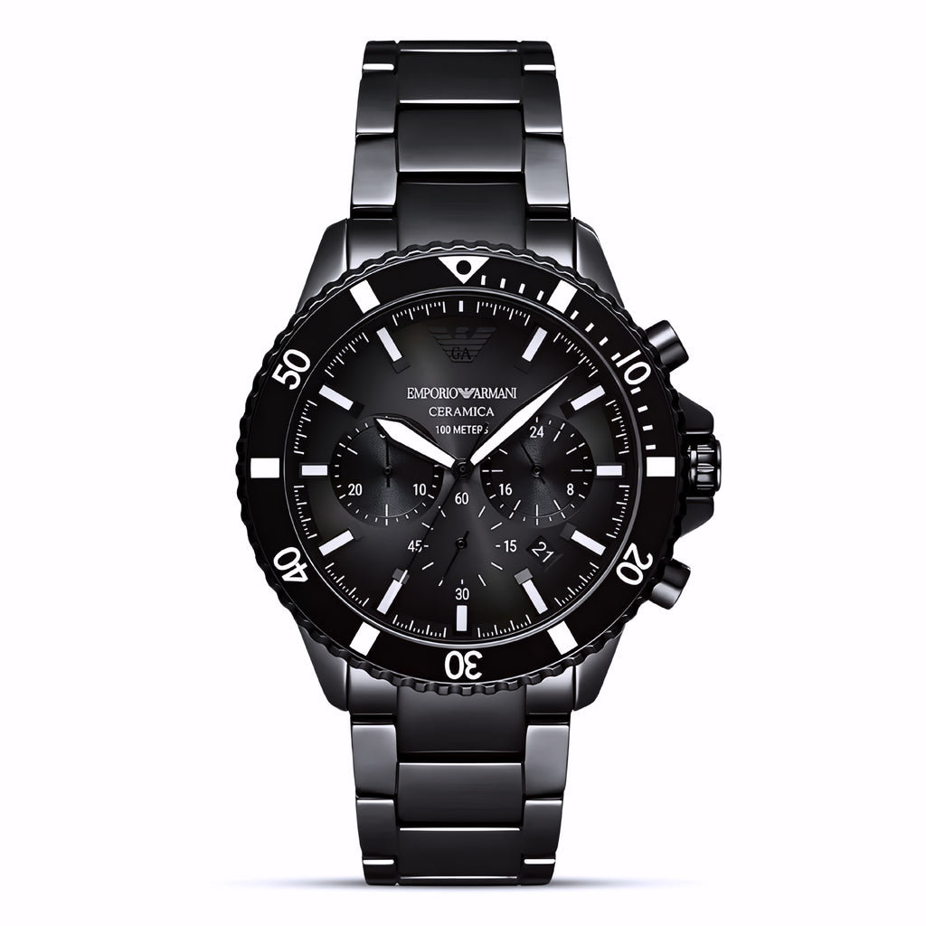 Emporio Armani World Explorer solar-powered chronograph watch