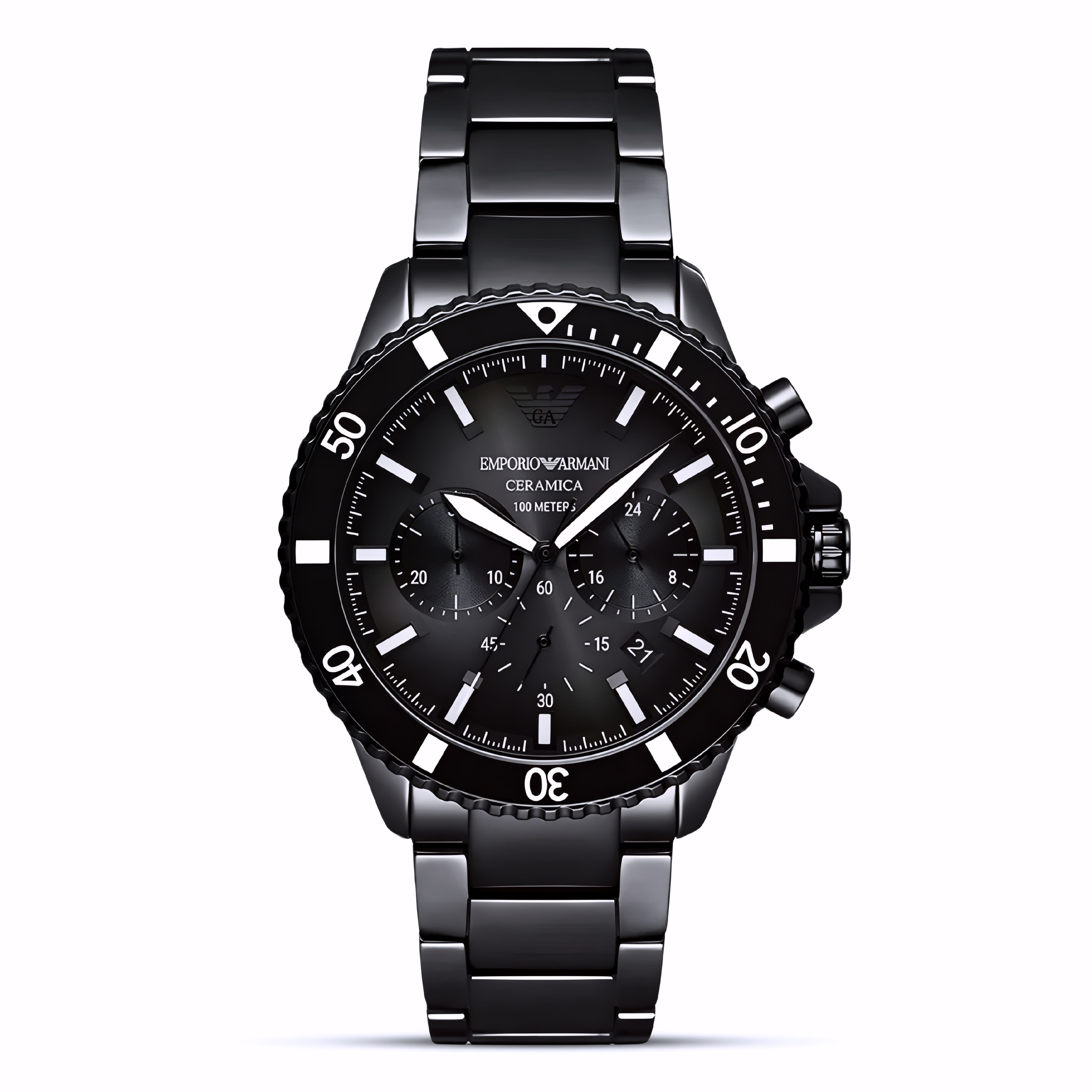 Emporio Armani World Explorer solar-powered chronograph watch