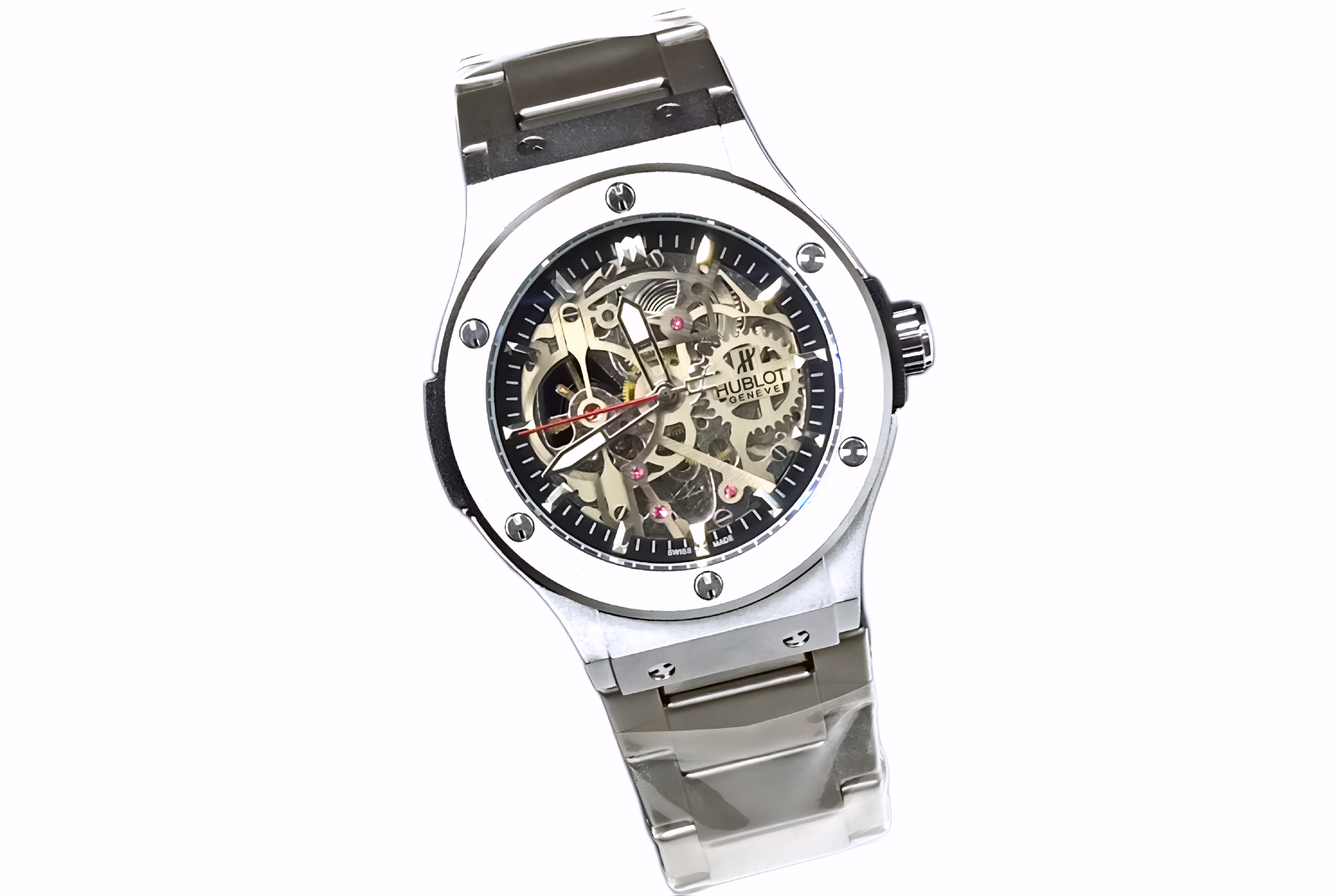 This is a Hublot automatic mechanical wristwatch.