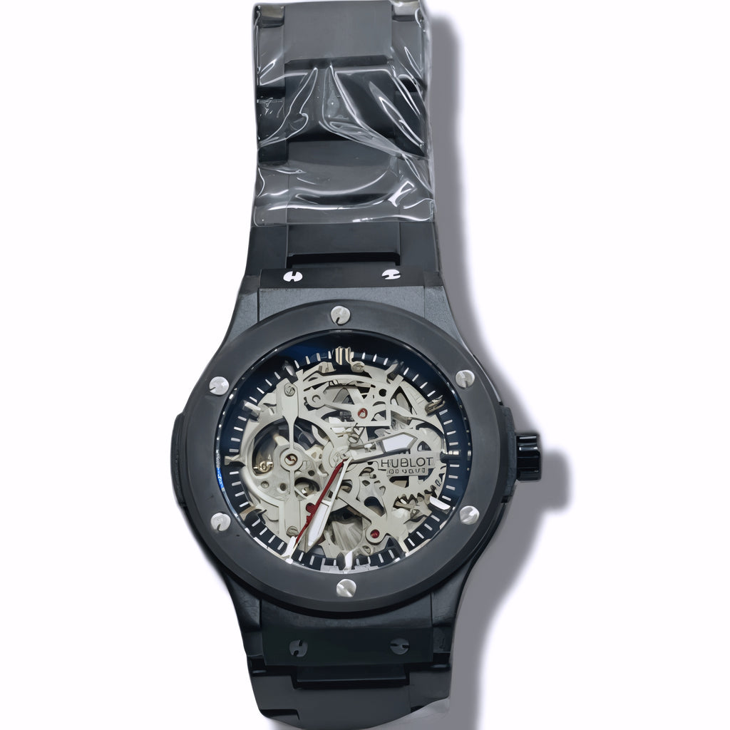 This is a Hublot automatic mechanical wristwatch.