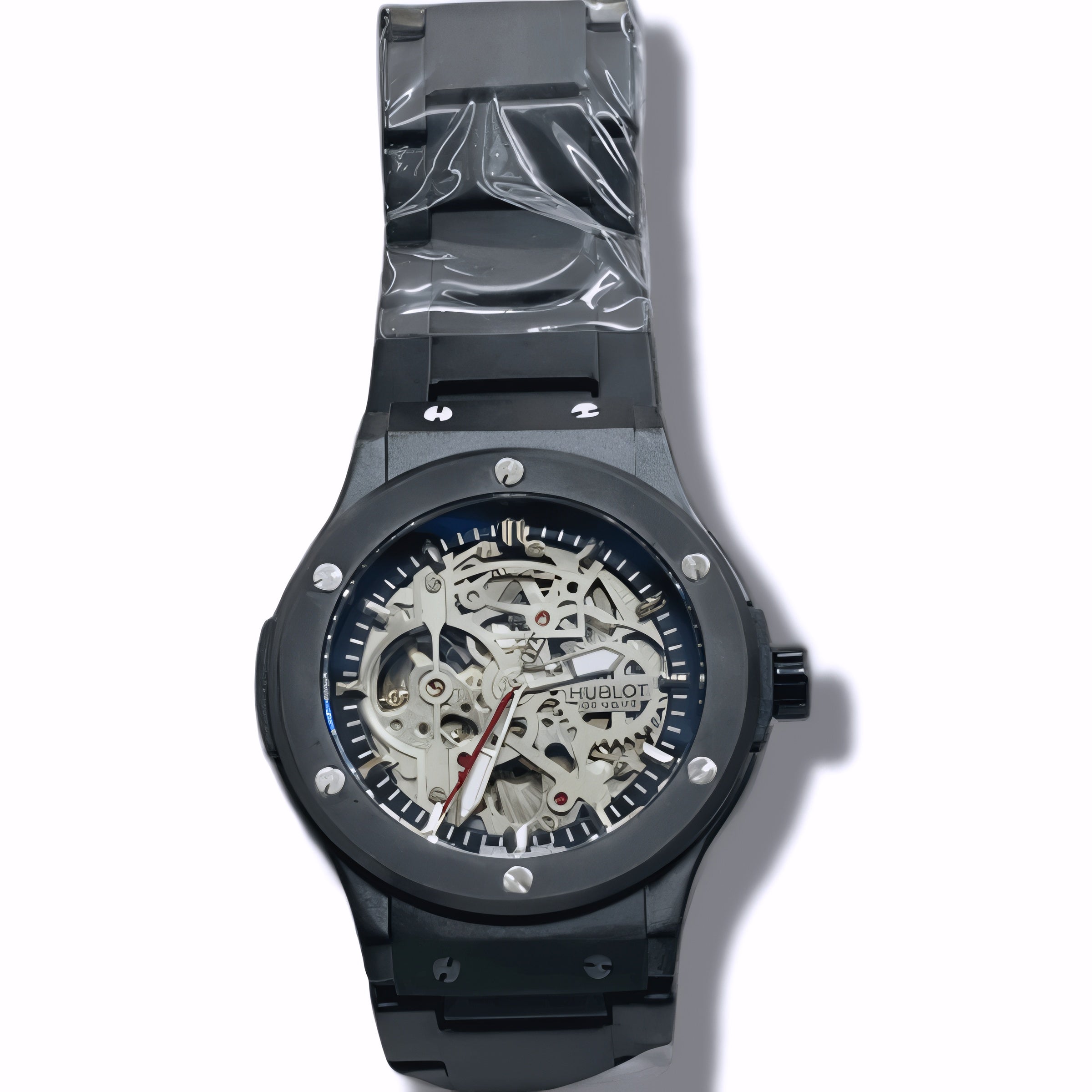 This is a Hublot automatic mechanical wristwatch.