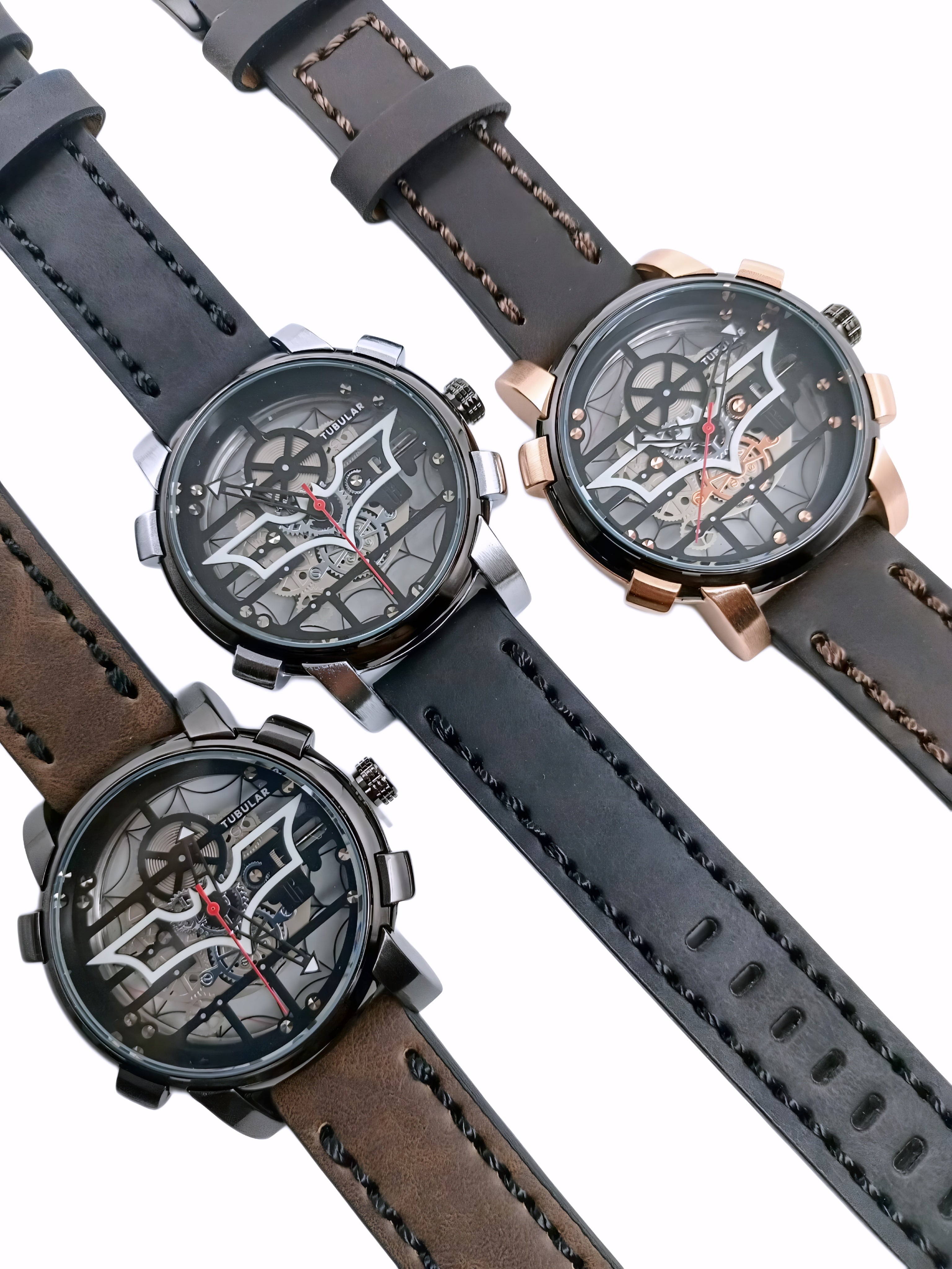Tubular Luminous (Batman Edition) skeleton analog watch