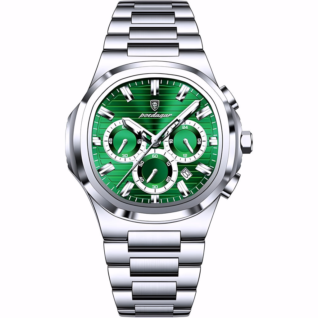 Poedagar 834 with chronograph watch