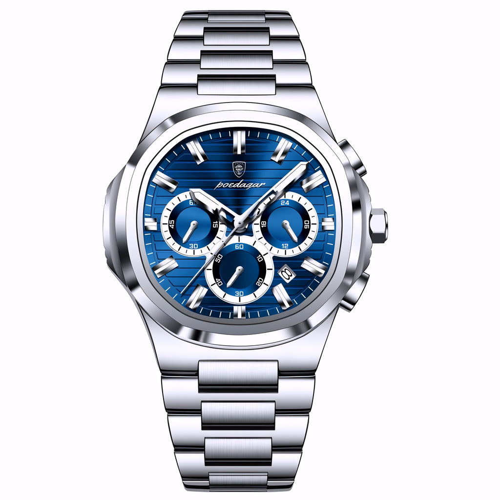 Poedagar 834 with chronograph watch