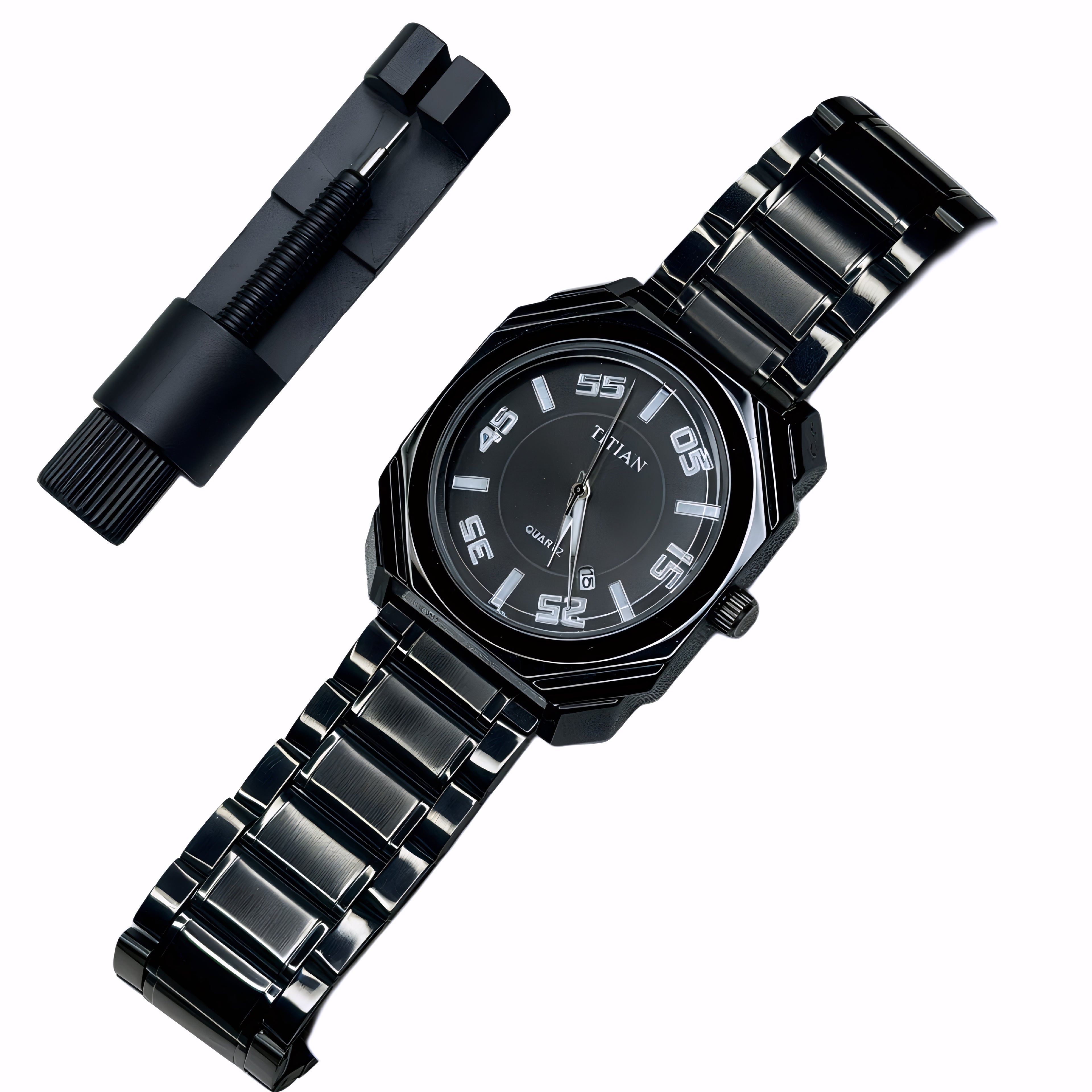 Titan Premium Stainless Steel Watch